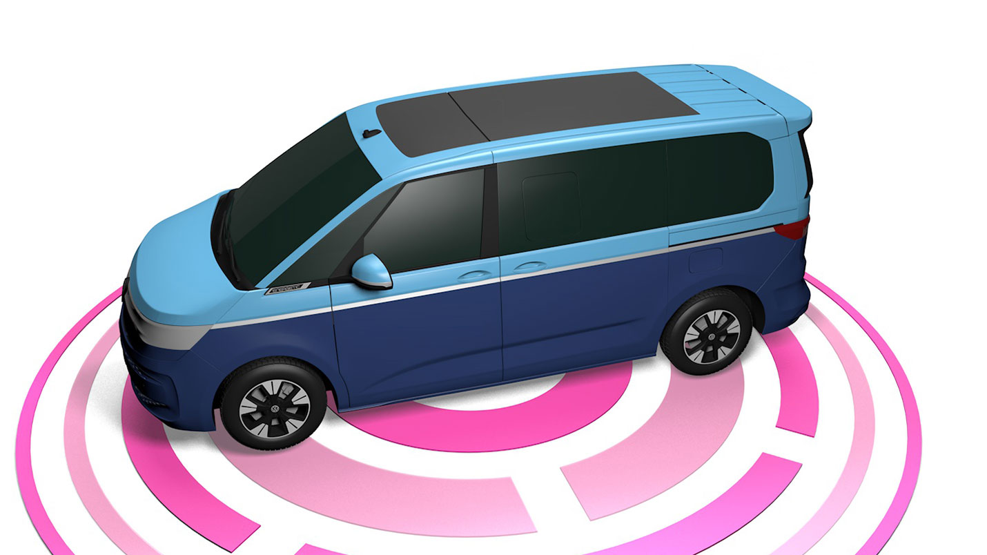 3D model of the wrapped VW T5 test vehicle