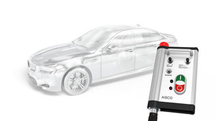 Visualization 3D fire in a car - Glass car and remote control