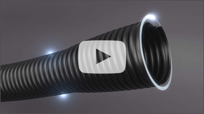 3D animation video for a flexible plastic hose