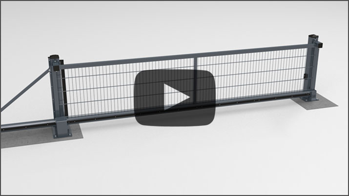 3D animation video for sliding gate and fence system