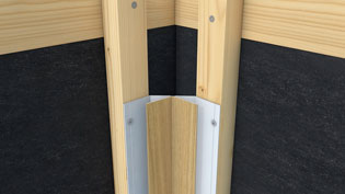 3D assembly image visualization for facade profiles - Flexible corner connection