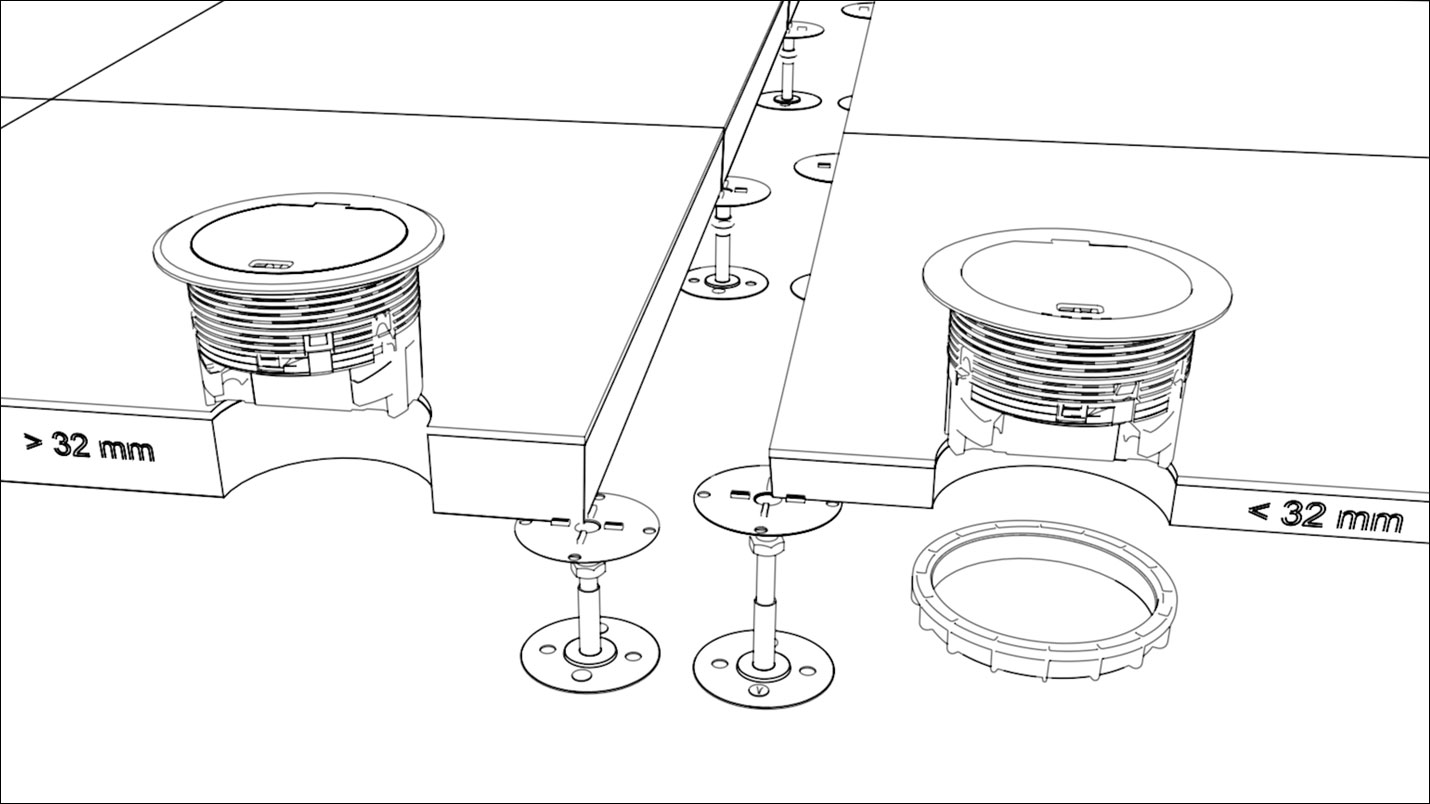Technical visualization line drawings