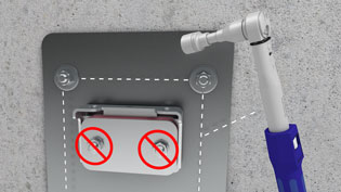 3D assembly instructions for fastening systems used in elevators - Tighten selected nuts with a torque wrench