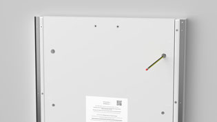 Visualization 3D animation assembly instructions for media furniture - Drill holes are marked