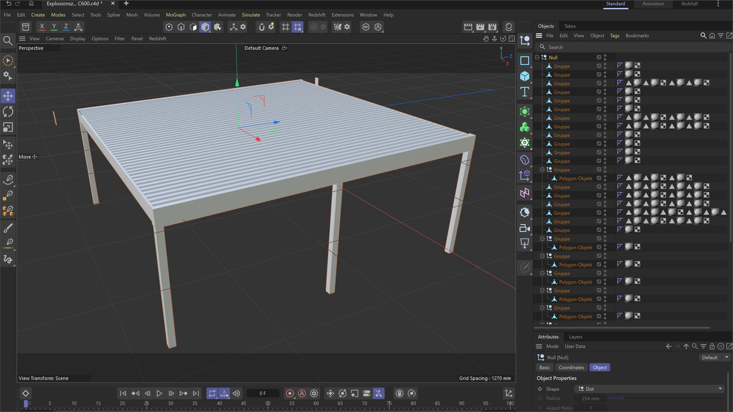 3D CAD data for a carport assembly video