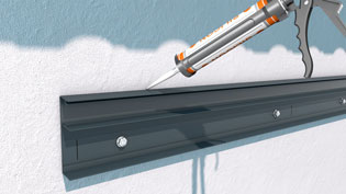3D assembly animation of a carport patio cover system - Sealing the aluminum purlin