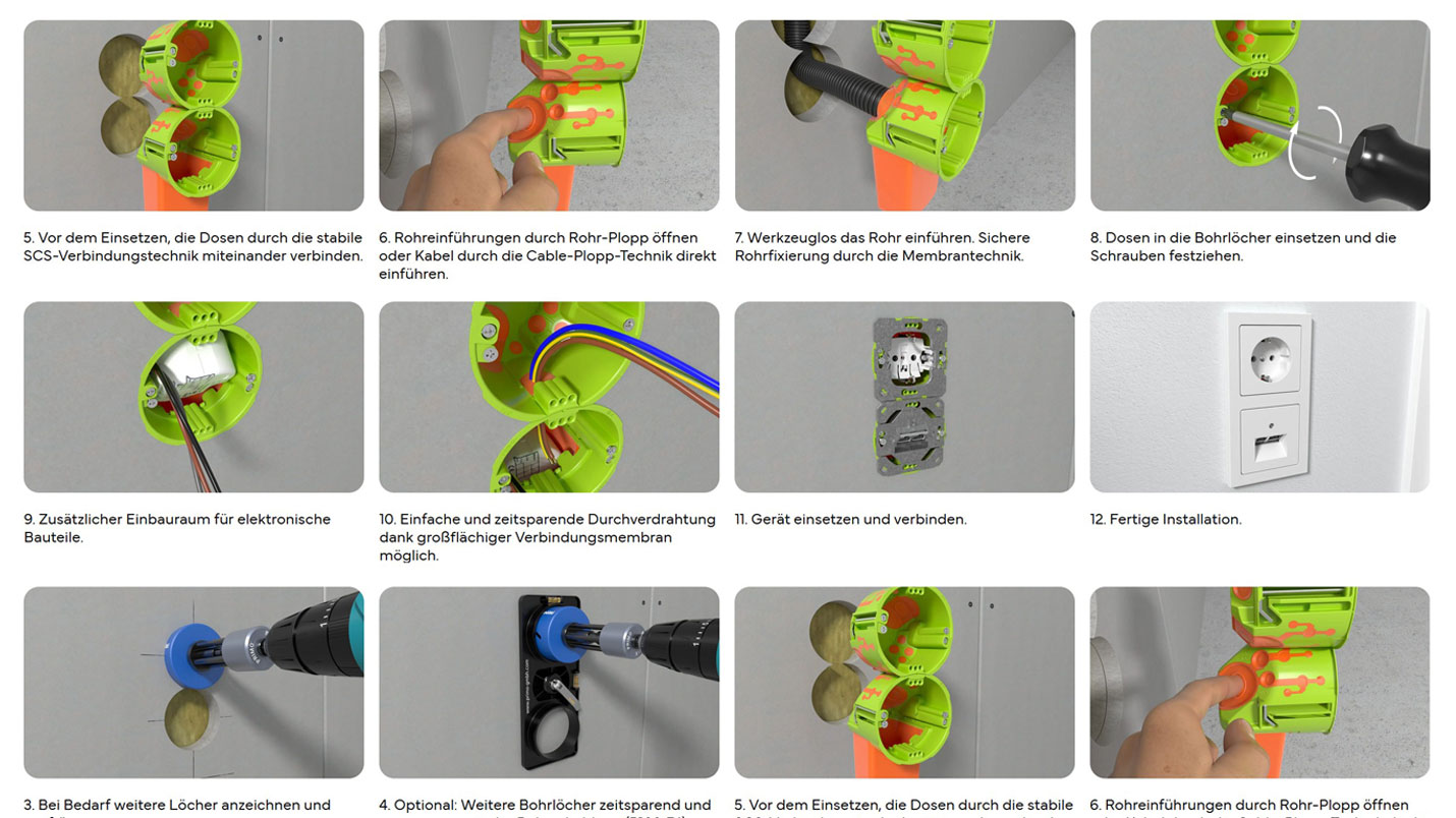 Illustrated installation guide on the website