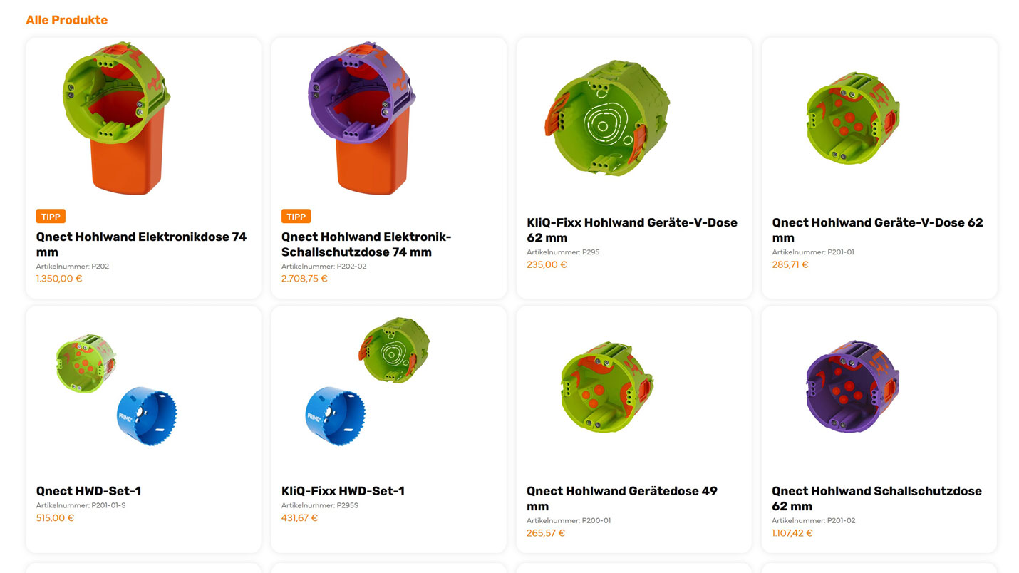 3D visualized product images for online shop