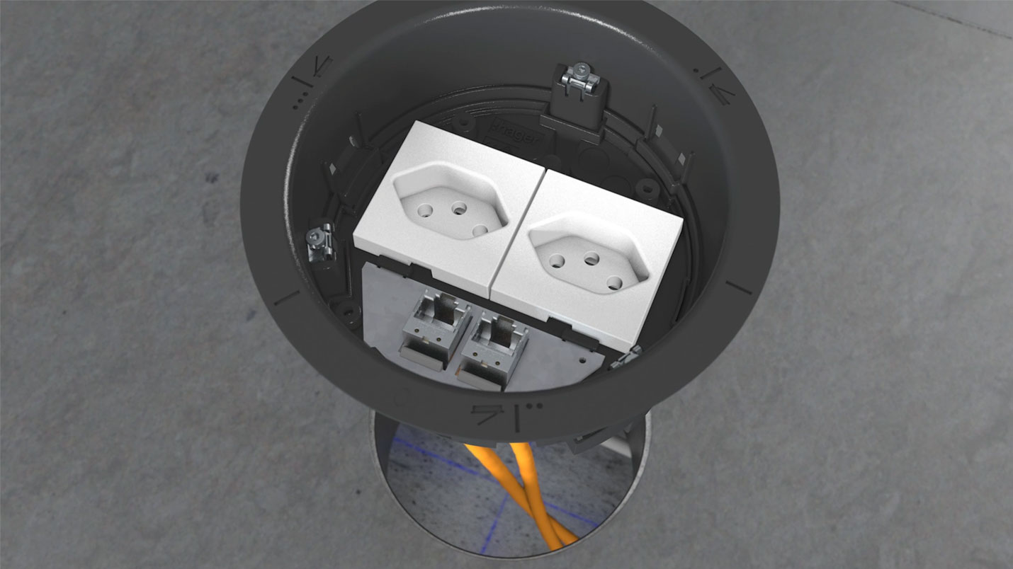 Adaptation of a 3D animation with FLF sockets