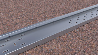 3D Assembly Image Photovoltaics - U-Profile for Holding the Mounting Brackets