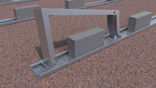 3D Assembly Image Photovoltaics - Angled Brackets Are Inserted into the U-Profile