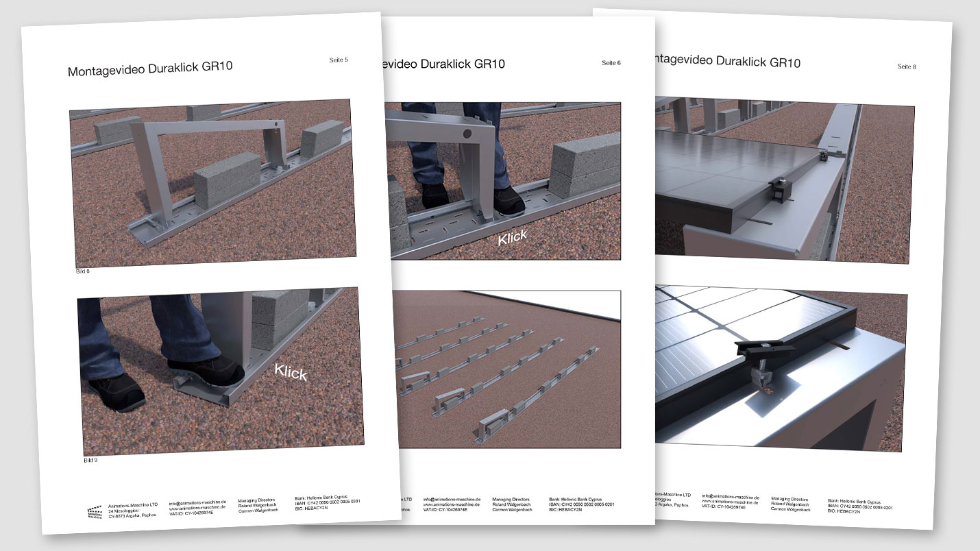 Example storyboard for a solar mounting system