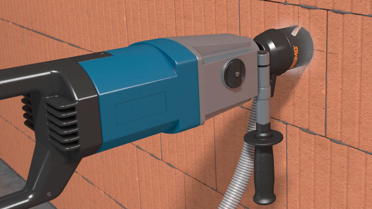 Existing 3D model of a drilling machine