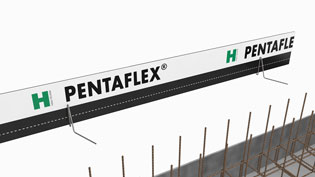 Visualization 3D animation joint sealing system - Place the metal bracket on the joint plate