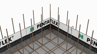 Visualization 3D animation joint sealing system - Sealing corner connection