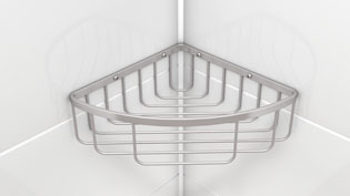 Visualization 3D animation shower shelf - Alternative shower basket