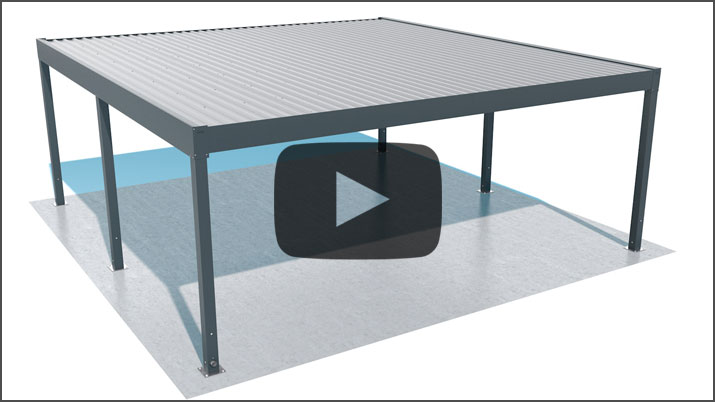 3D Assembly Videos for Carports and Aluminum Patio Cover Systems