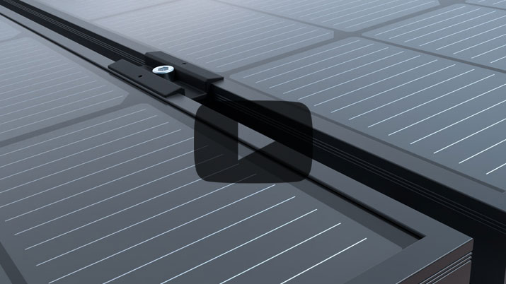 3D Installation Video of a Photovoltaic System on a Flat Roof