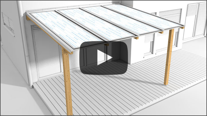 3D mounting video of multi-skin sheets and light corrugated sheets