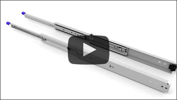 3D mounting video telescopic rails