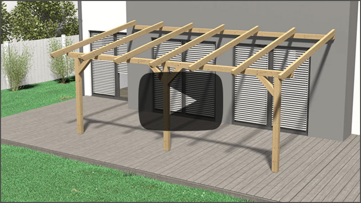 3D assembly videos of a terrace roofing