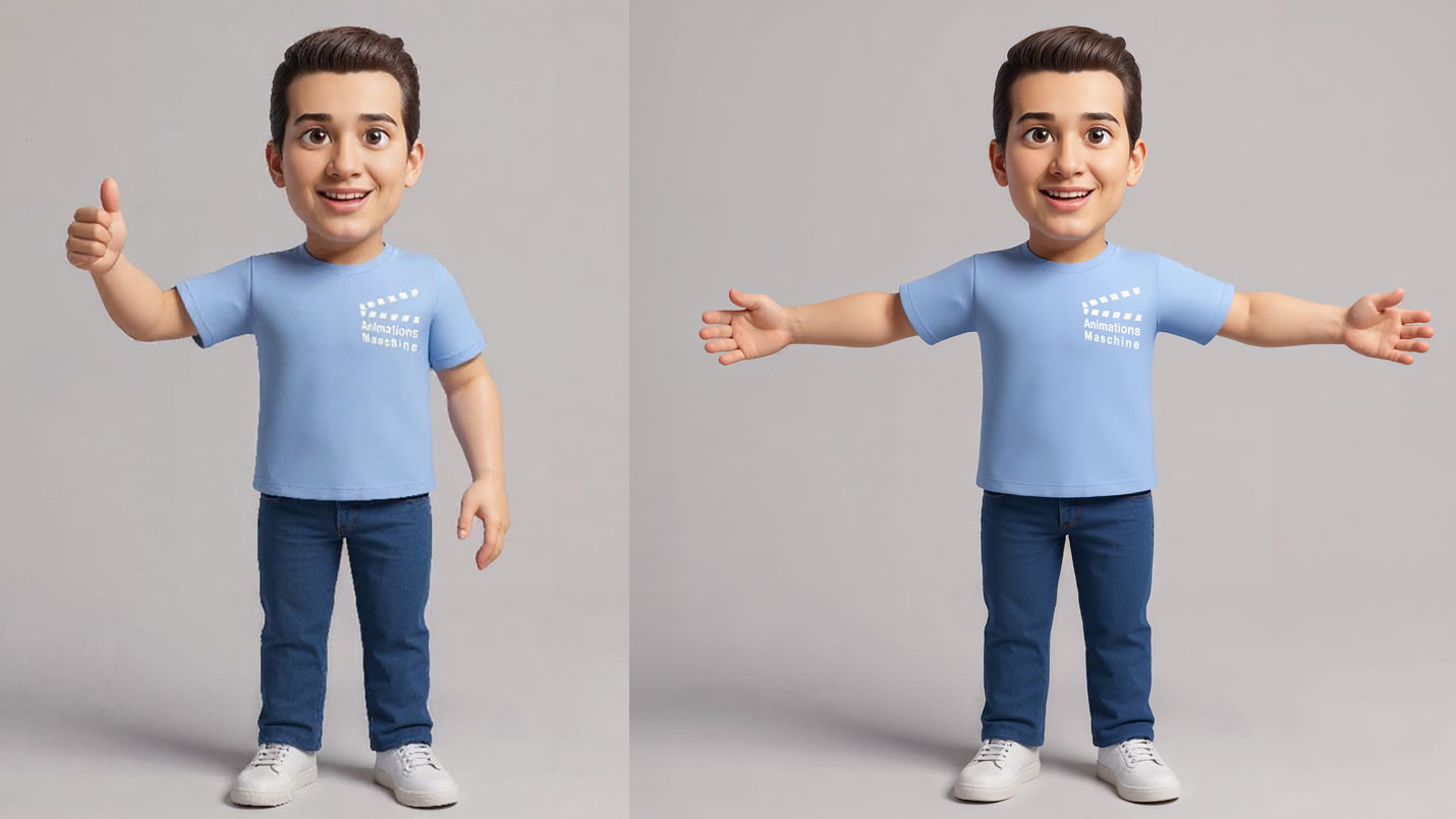 AI generated 3D character