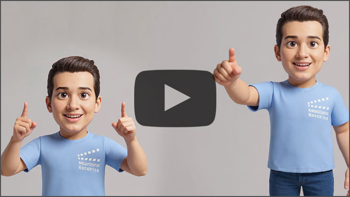 AI-generated explainer video with 3D character