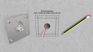 3D Animation for Electrical Installation - Doorbell Mounting Position Marked