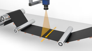 3D animation for mechanical engineering width measurement sensor