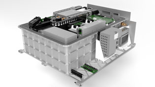 3D animation for mechanical engineering space 3D printer