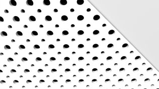 Technical 3d visualization - Hole pattern of an acoustic ceiling