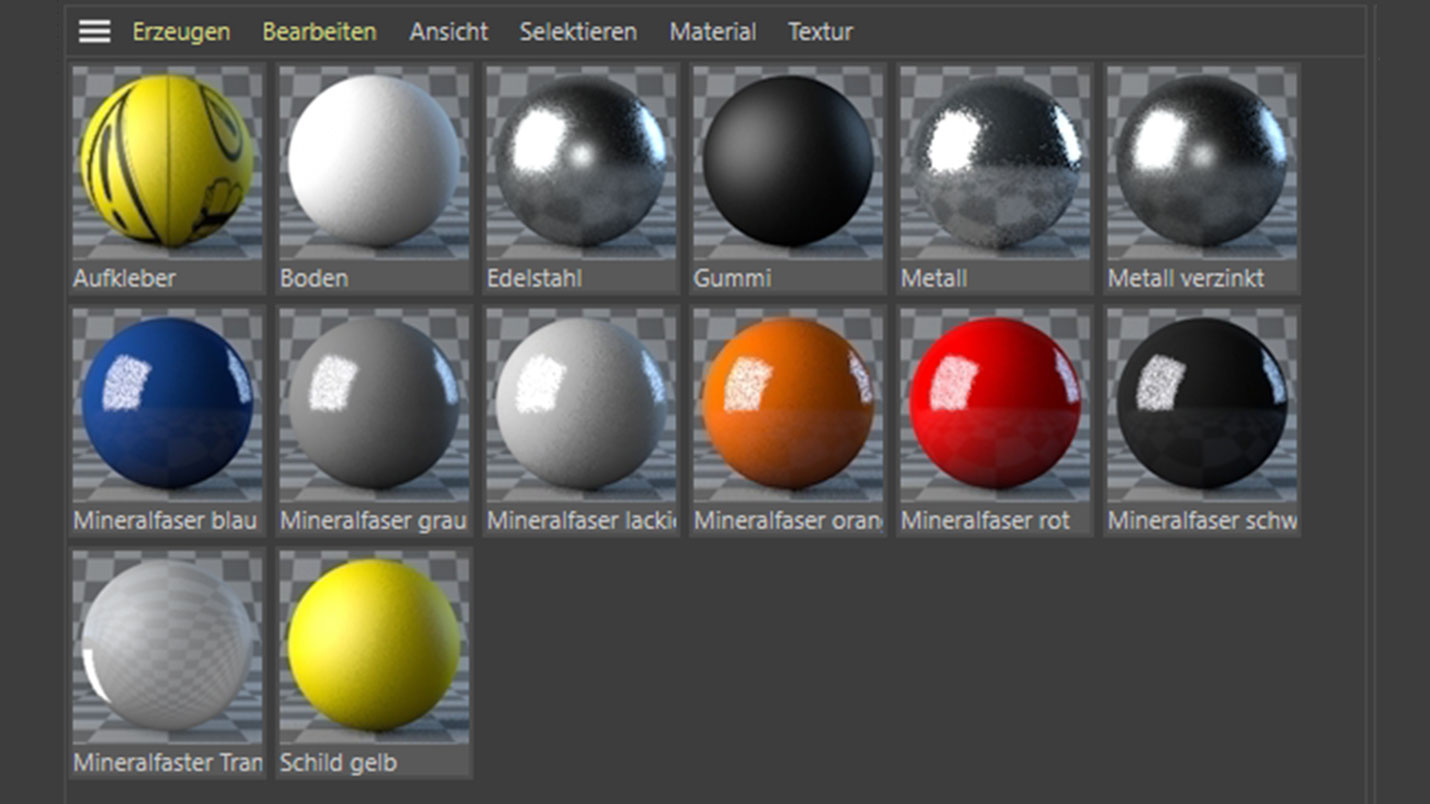 3D materials and textures for product renderings