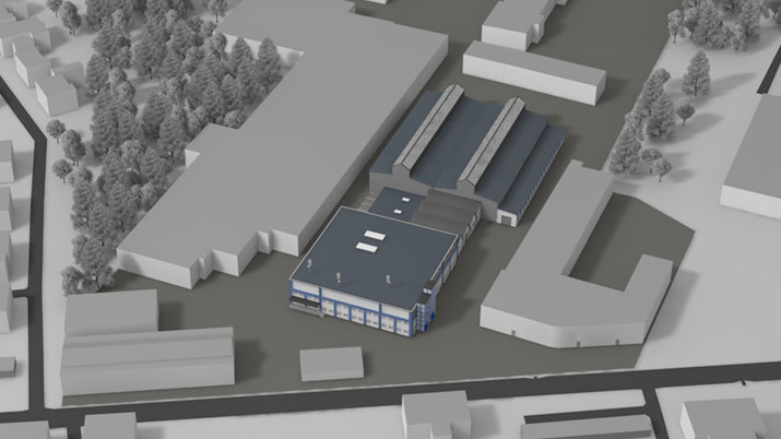 3D visualization of company-premises