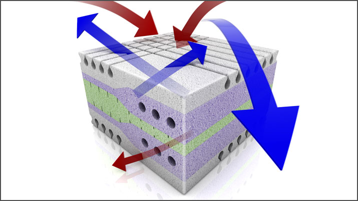 3D visualization of sectional view mattresses