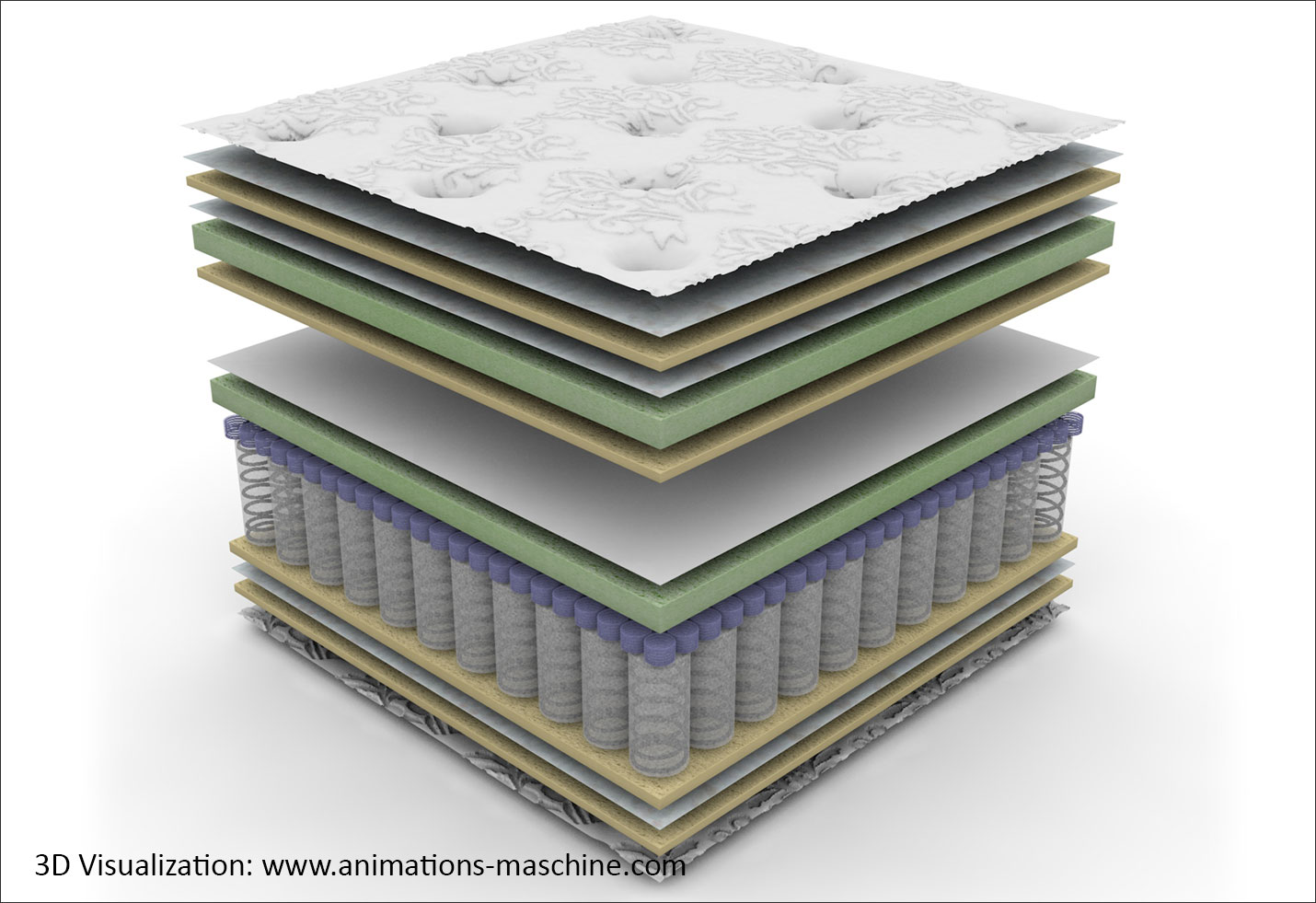 3D product visualization mattress 1