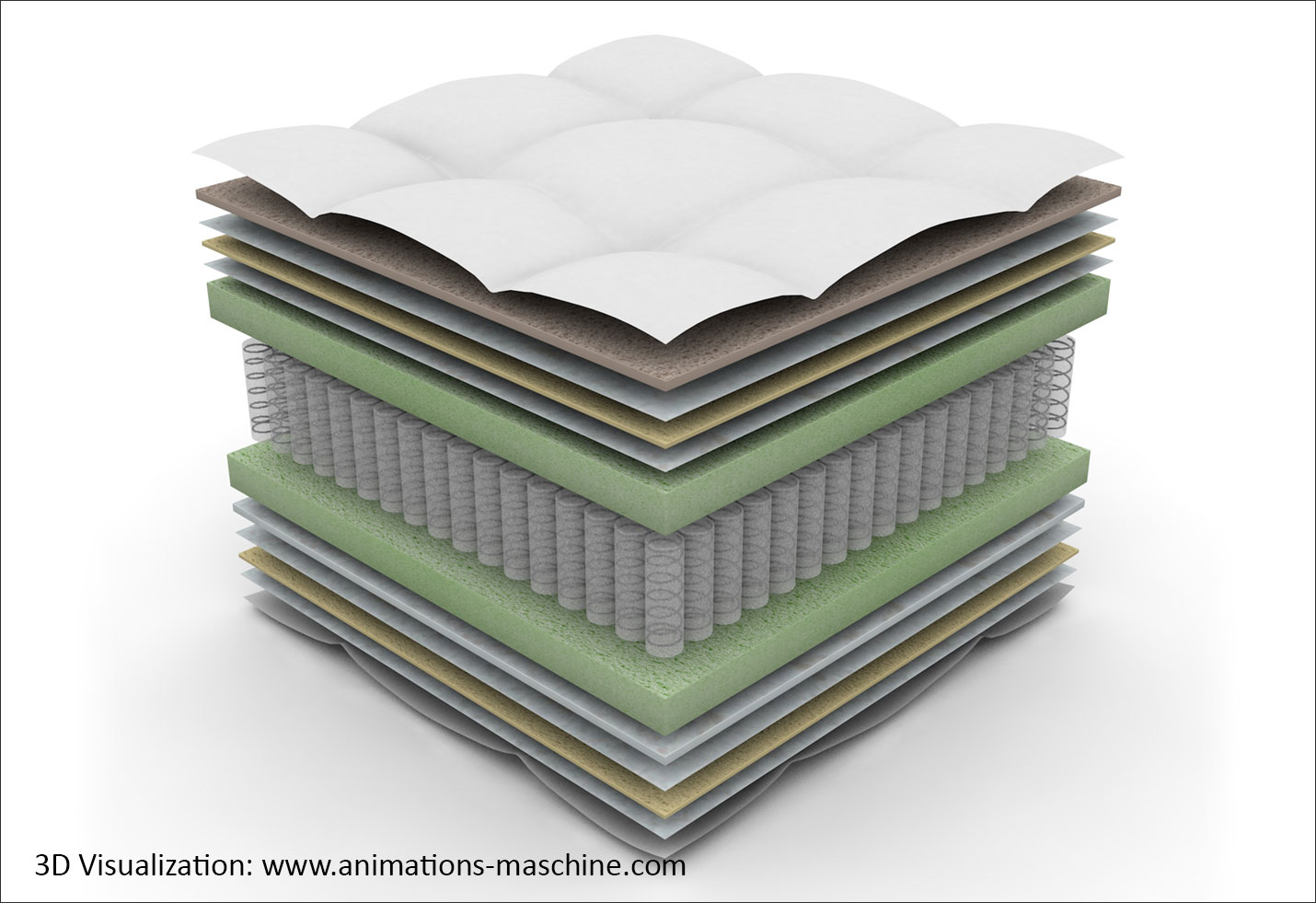 3D product visualization mattress 4