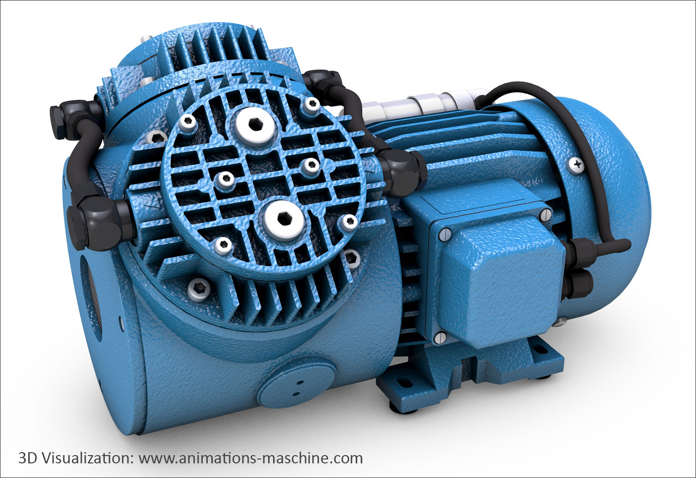 3D product visualization of a pump