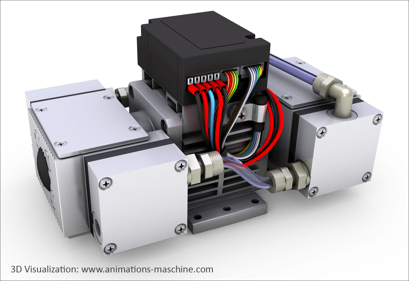 3D product visualization of a pump