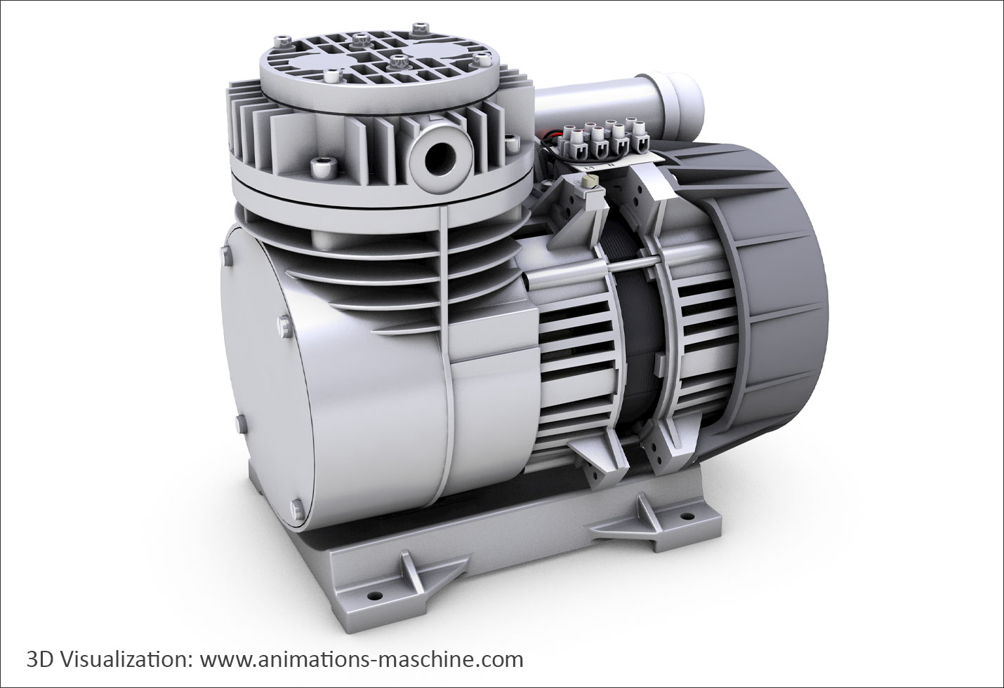 3D product visualization of a pump