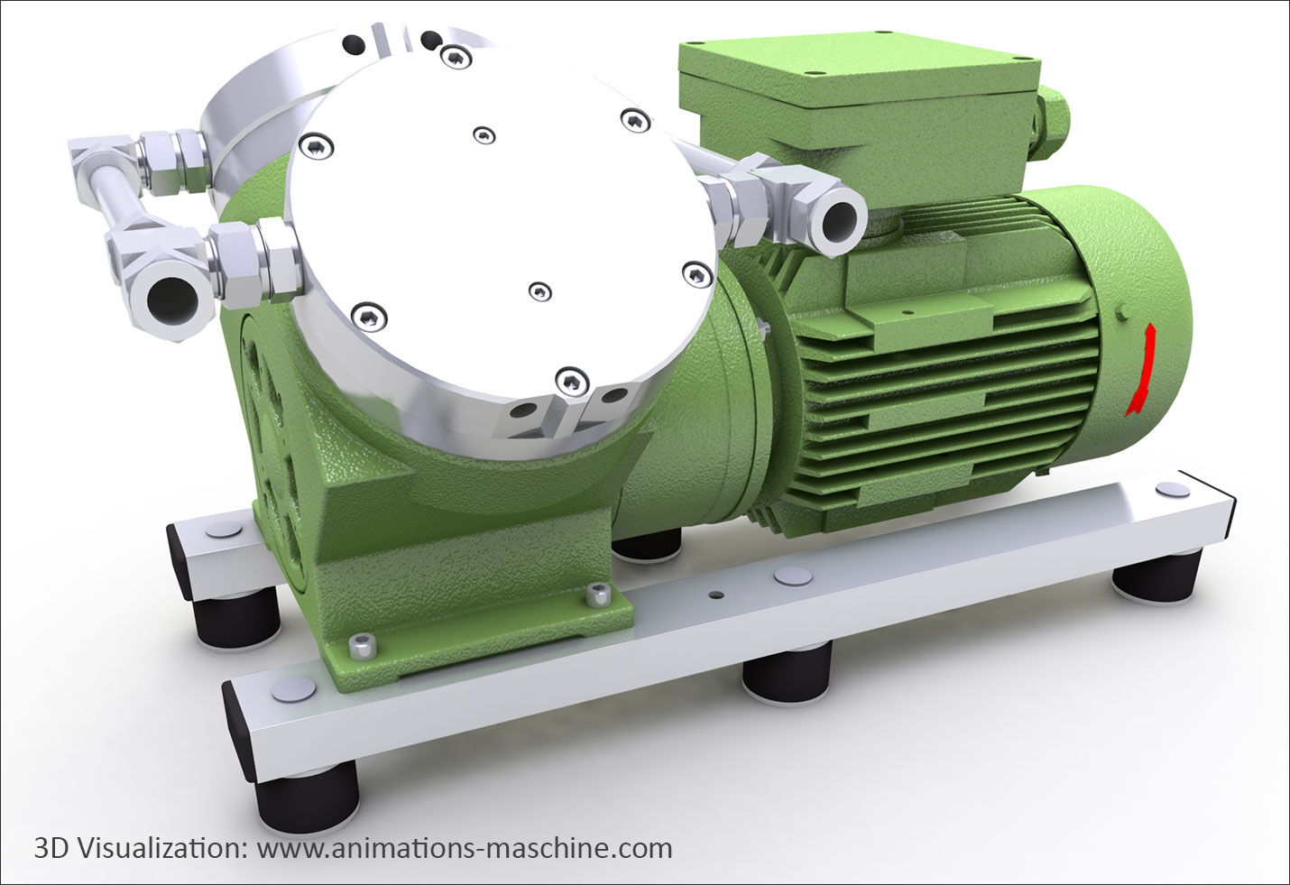 3D product visualization of a pump